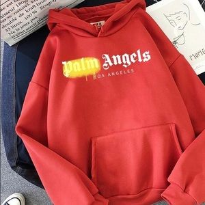Palm Angels Brand printed Hoodies unisex classic pullover